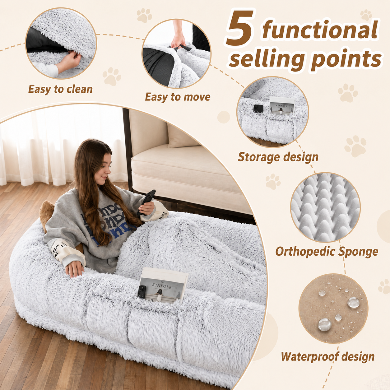 Human/Dog Bed