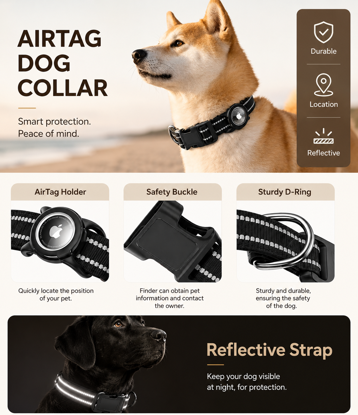 Dog Air Tag Collar