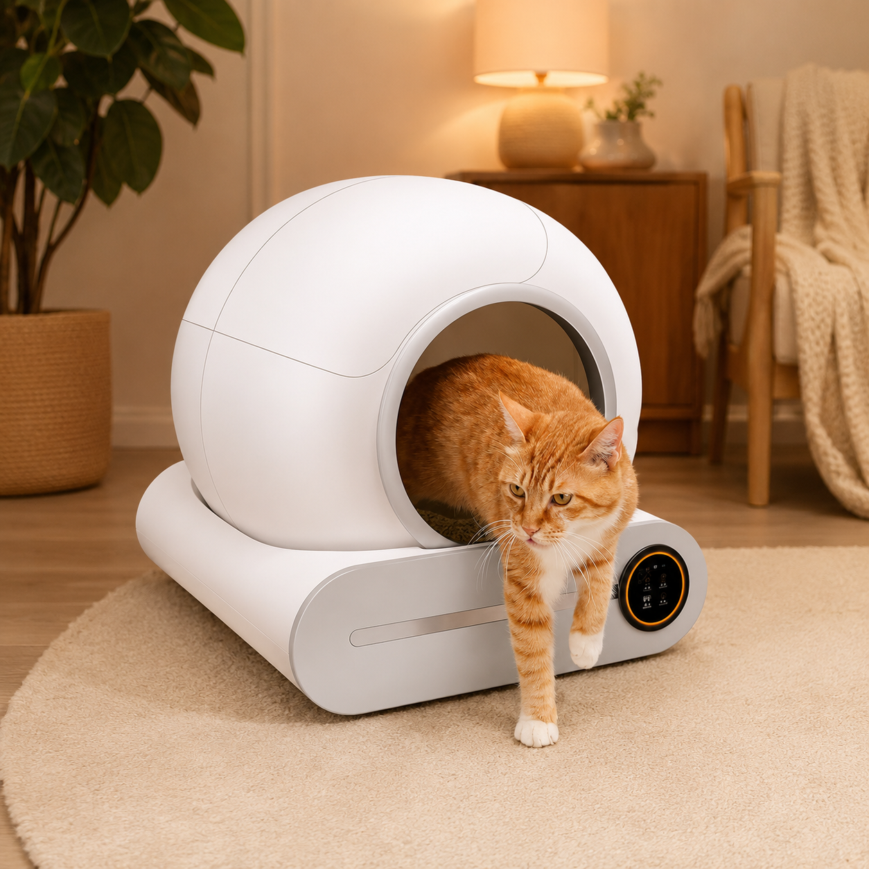 Automatic Self-Cleaning Cat Litter Box