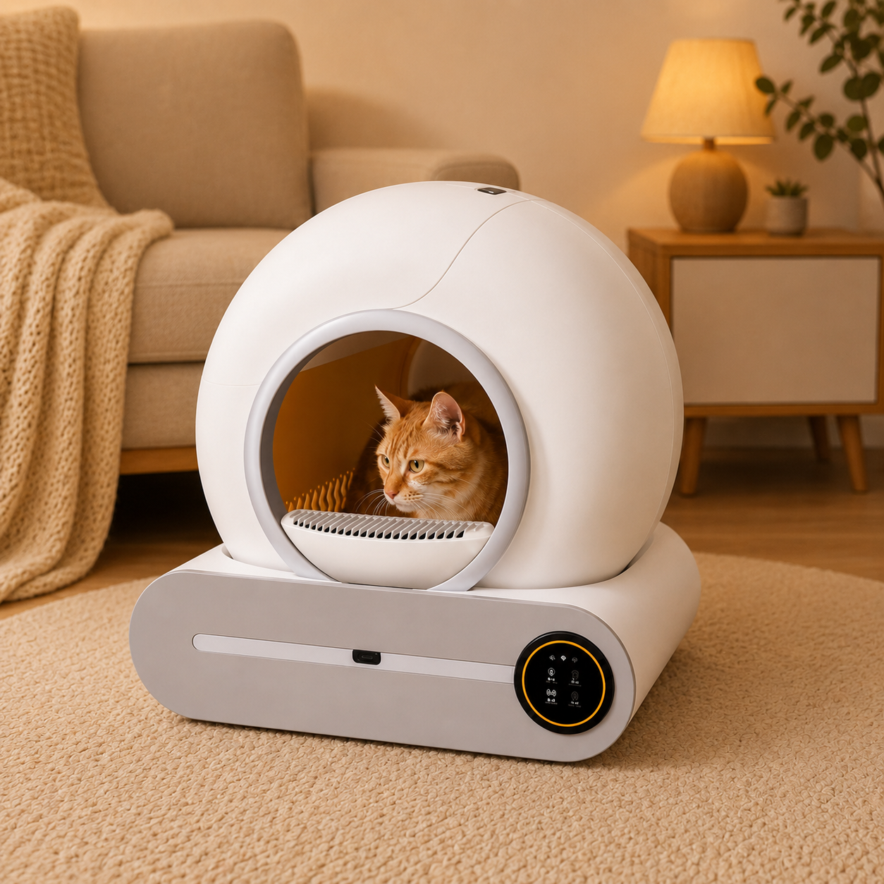 Automatic Self-Cleaning Cat Litter Box
