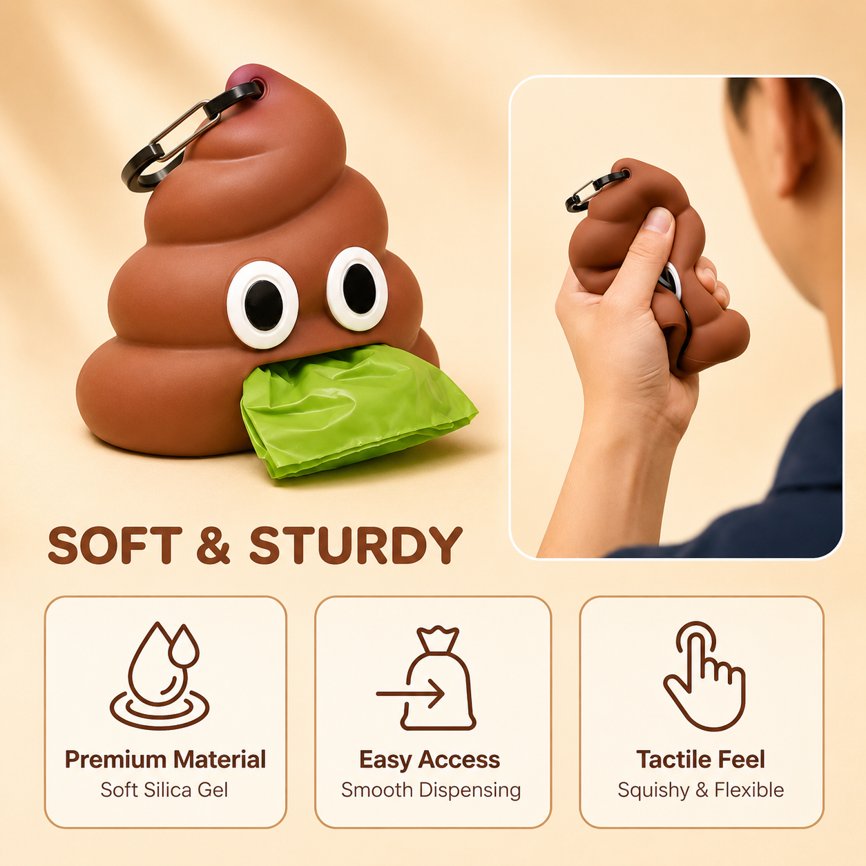Poo Emoji Pet Garbage Bag