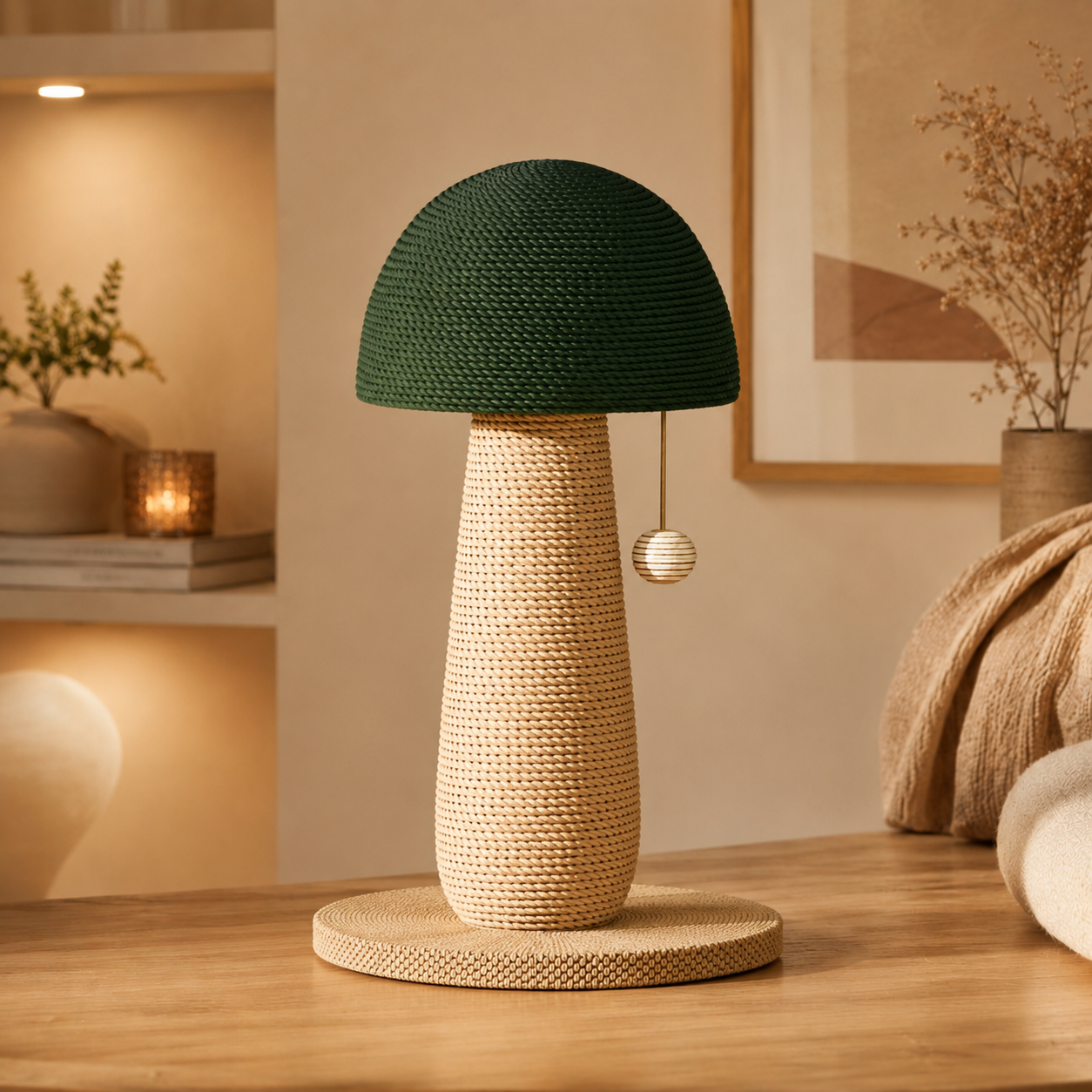 Mushroom Cat Scratching Post